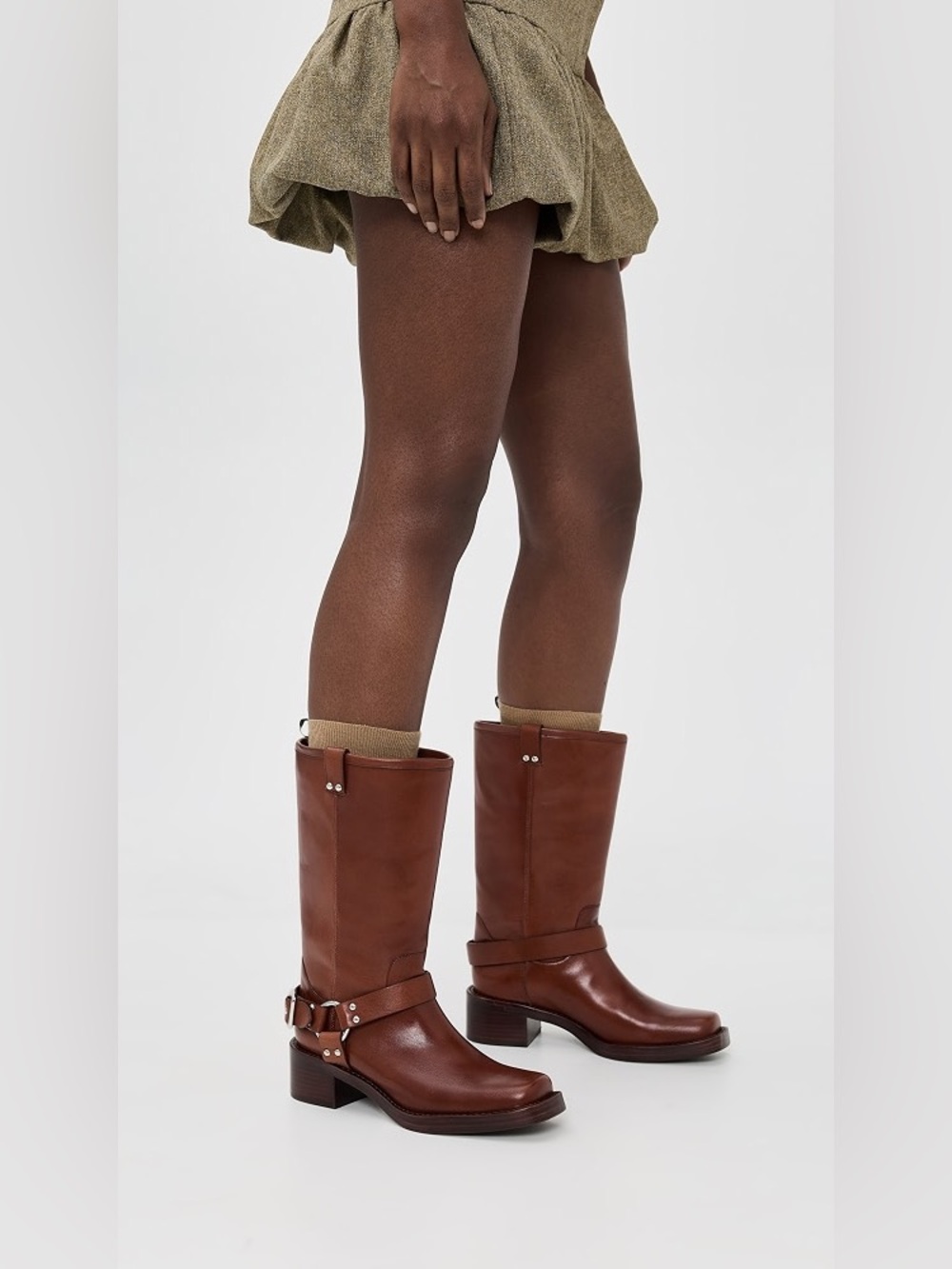 NWT reformation Francesca motorcycle boot in cavalier - size 7.5